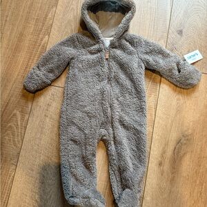 NWT Carter's Fleece Cozy One Piece 9M